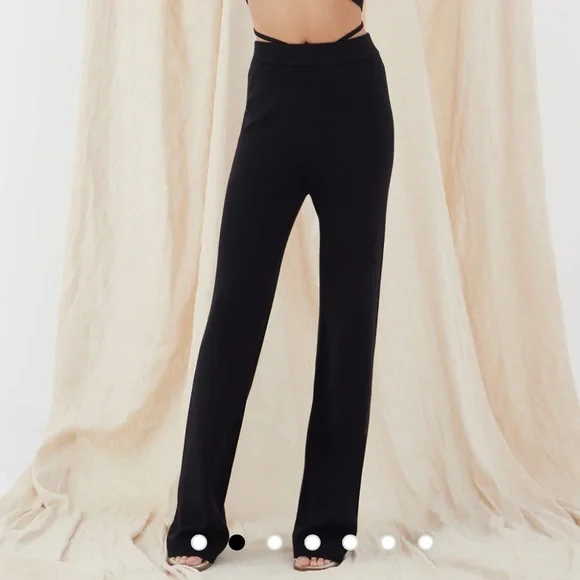 4th & Reckless Scorino Tie Knit Pants - size 8 - Picture 3 of 14